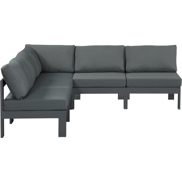 Meridian Outdoor Seating Sectionals 376Grey-Sec5A IMAGE 1