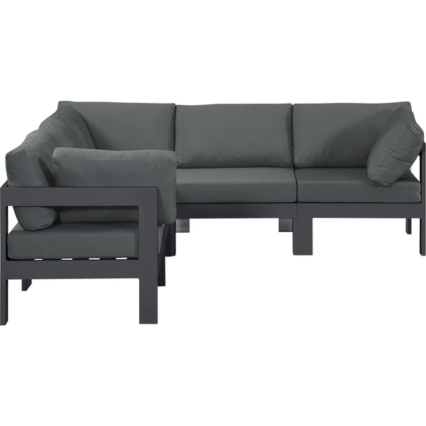 Meridian Outdoor Seating Sectionals 376Grey-Sec5B IMAGE 1