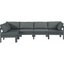 Meridian Outdoor Seating Sectionals 376Grey-Sec5C IMAGE 1