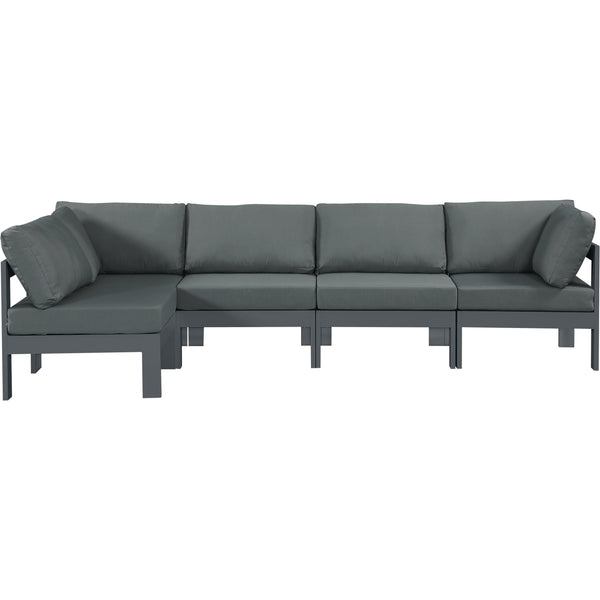 Meridian Outdoor Seating Sectionals 376Grey-Sec5C IMAGE 1