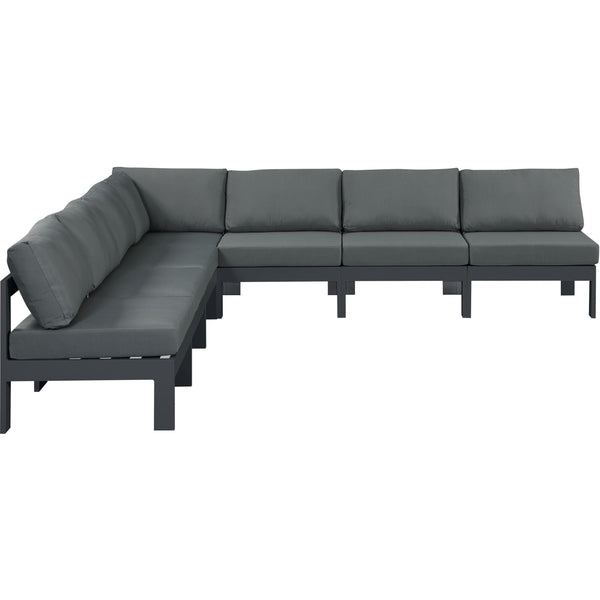 Meridian Outdoor Seating Sectionals 376Grey-Sec7A IMAGE 1
