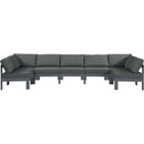Meridian Outdoor Seating Sectionals 376Grey-Sec7C IMAGE 1