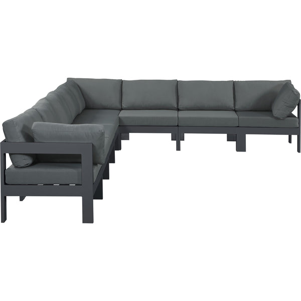 Meridian Outdoor Seating Sectionals 376Grey-Sec8A IMAGE 1