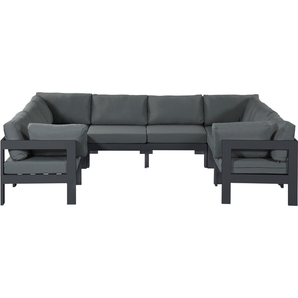 Meridian Outdoor Seating Sectionals 376Grey-Sec8B IMAGE 1