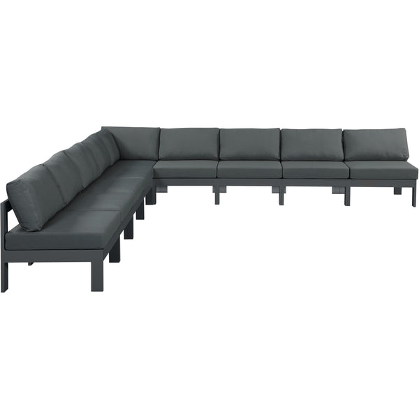 Meridian Outdoor Seating Sectionals 376Grey-Sec9A IMAGE 1