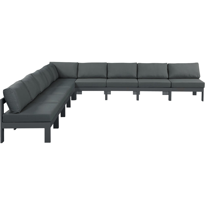 Meridian Outdoor Seating Sectionals 376Grey-Sec9A IMAGE 1