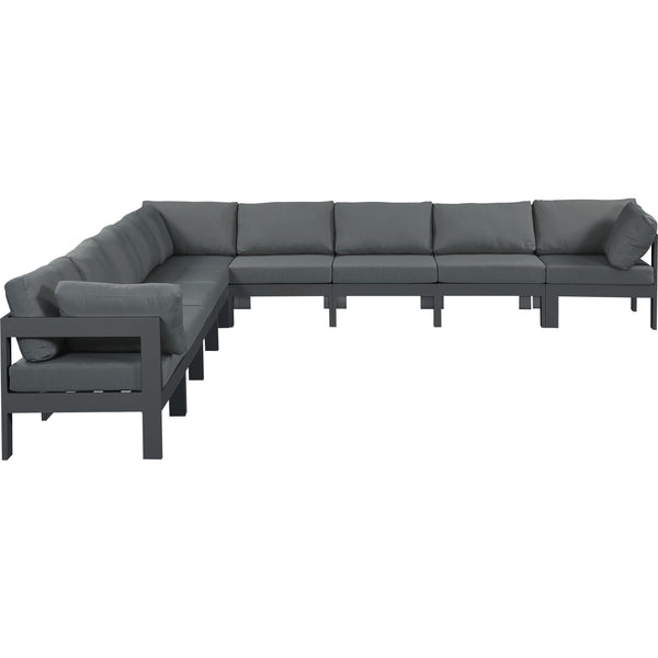 Meridian Outdoor Seating Sectionals 376Grey-Sec9B IMAGE 1