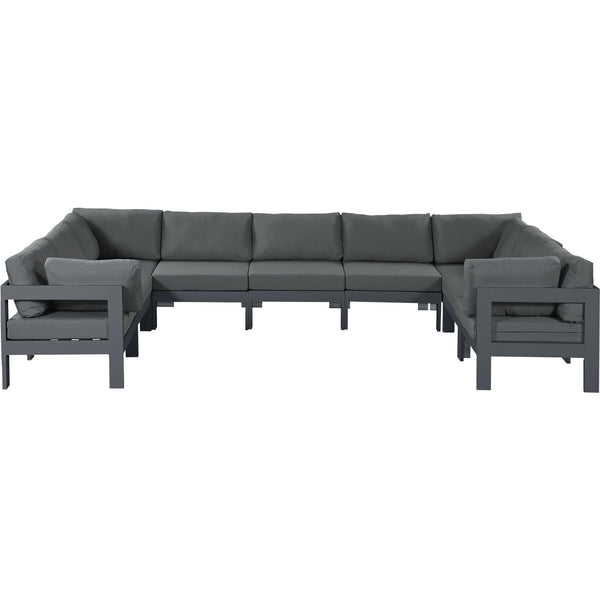 Meridian Outdoor Seating Sectionals 376Grey-Sec9C IMAGE 1