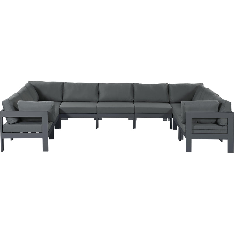 Meridian Outdoor Seating Sectionals 376Grey-Sec9C IMAGE 1