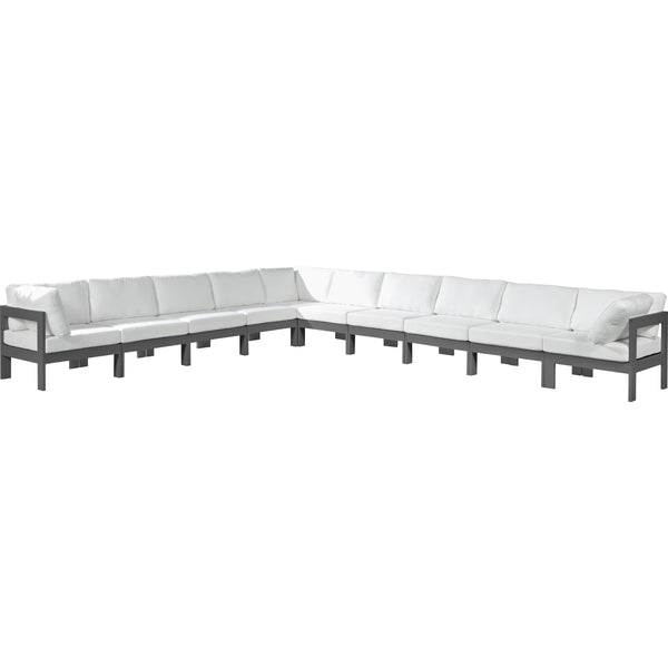 Meridian Outdoor Seating Sectionals 376White-Sec10A IMAGE 1