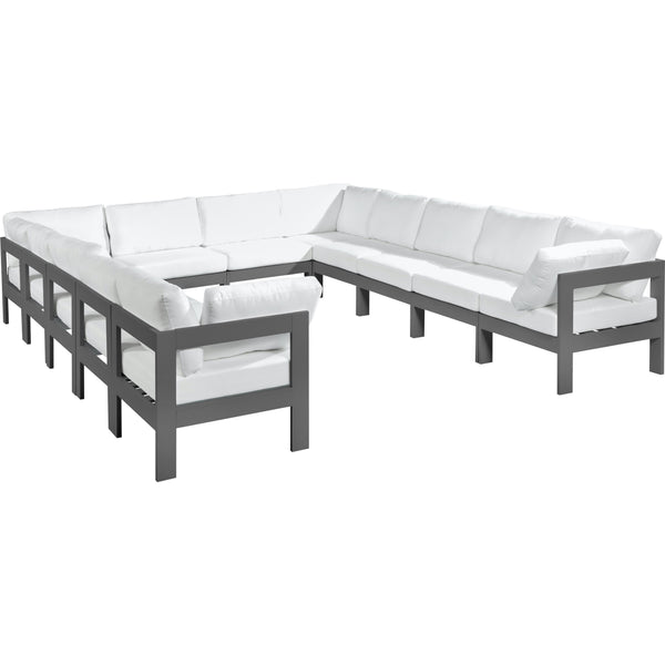 Meridian Outdoor Seating Sectionals 376White-Sec12A IMAGE 1