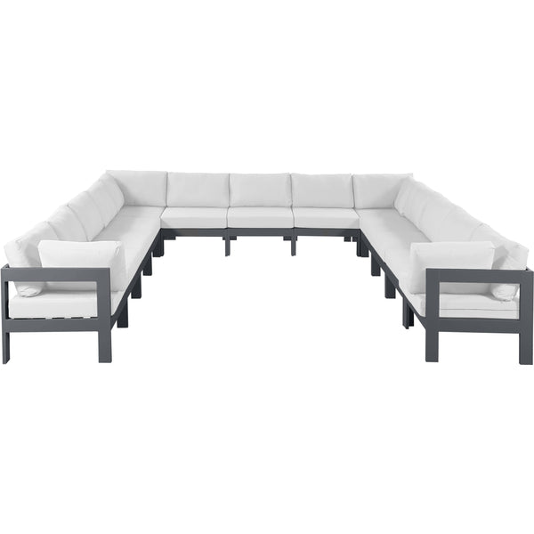Meridian Outdoor Seating Sectionals 376White-Sec13A IMAGE 1