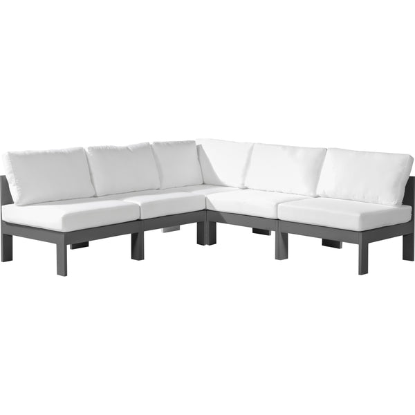 Meridian Outdoor Seating Sectionals 376White-Sec5A IMAGE 1