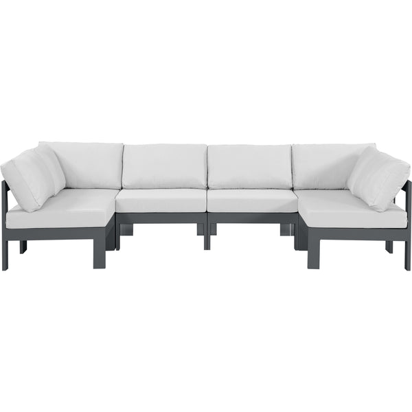 Meridian Outdoor Seating Sectionals 376White-Sec6B IMAGE 1