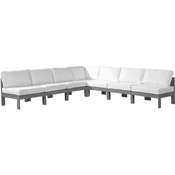 Meridian Outdoor Seating Sectionals 376White-Sec7A IMAGE 1