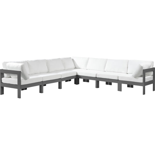 Meridian Outdoor Seating Sectionals 376White-Sec7B IMAGE 1