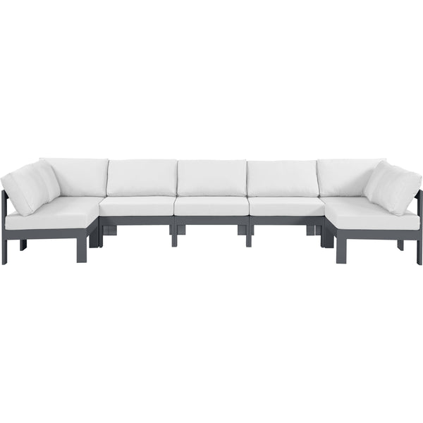 Meridian Outdoor Seating Sectionals 376White-Sec7C IMAGE 1