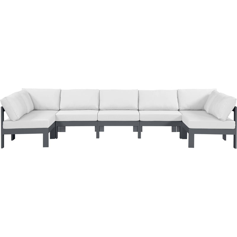 Meridian Outdoor Seating Sectionals 376White-Sec7C IMAGE 1