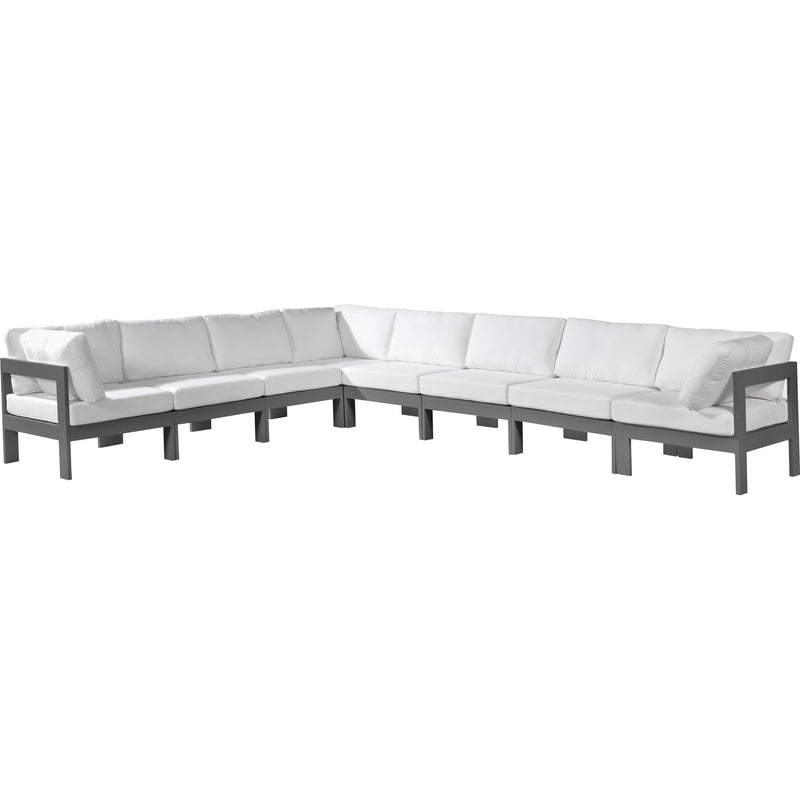 Meridian Outdoor Seating Sectionals 376White-Sec8A IMAGE 1