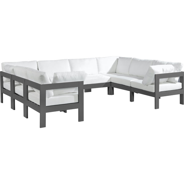 Meridian Outdoor Seating Sectionals 376White-Sec8B IMAGE 1