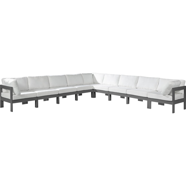 Meridian Outdoor Seating Sectionals 376White-Sec9B IMAGE 1