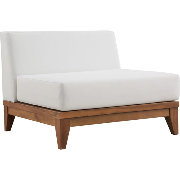 Meridian Outdoor Seating Sectional Components 389White-Armless IMAGE 1