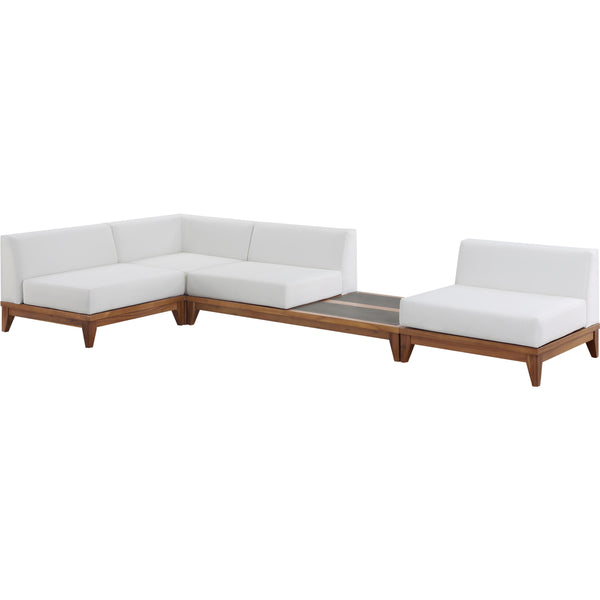 Meridian Outdoor Seating Sectionals 389White-Sec4B IMAGE 1