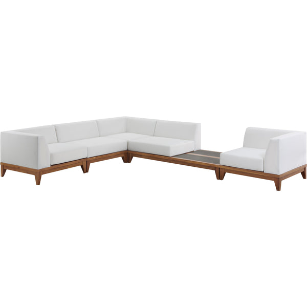 Meridian Outdoor Seating Sectionals 389White-Sec5A IMAGE 1