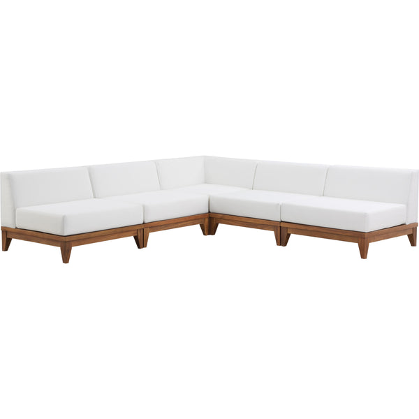 Meridian Outdoor Seating Sectionals 389White-Sec5B IMAGE 1