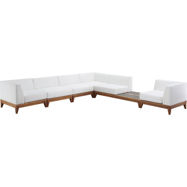 Meridian Outdoor Seating Sectionals 389White-Sec6B IMAGE 1