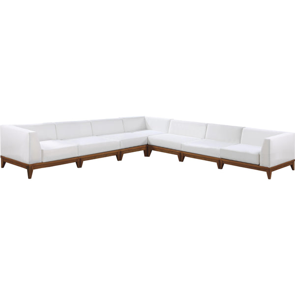 Meridian Outdoor Seating Sectionals 389White-Sec7A IMAGE 1