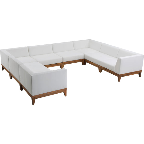 Meridian Outdoor Seating Sectionals 389White-Sec8A IMAGE 1