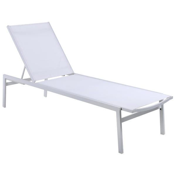 Meridian Outdoor Seating Lounge Chairs 396White IMAGE 1