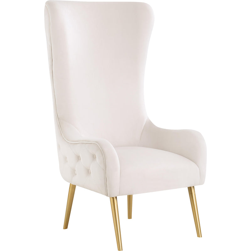 Meridian Alexander Stationary Fabric Accent Chair 536Cream IMAGE 1