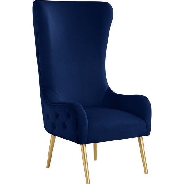 Meridian Alexander Stationary Fabric Accent Chair 536Navy IMAGE 1