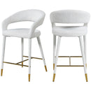 Meridian Destiny Counter Height Stool 542Cream-C IMAGE 1