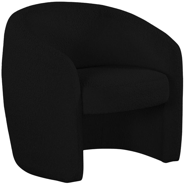 Meridian Acadia Stationary Fabric Accent Chair 543Black IMAGE 1
