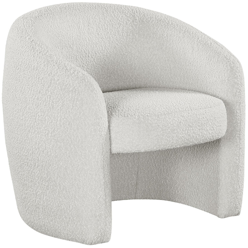 Meridian Acadia Stationary Fabric Accent Chair 543Cream IMAGE 1