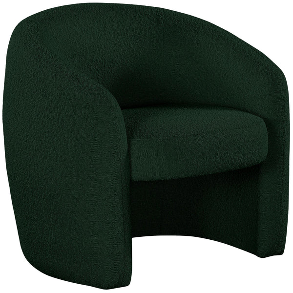 Meridian Acadia Stationary Fabric Accent Chair 543Green IMAGE 1