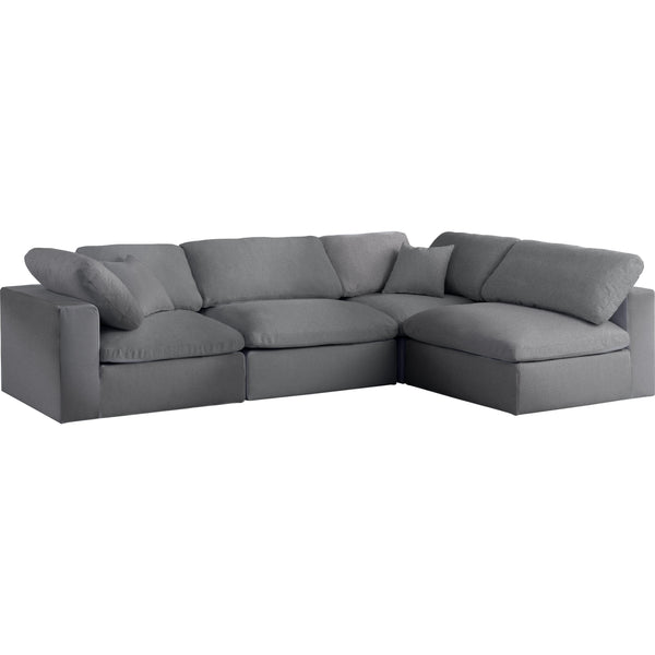 Meridian Serene Fabric Sectional 601Grey-Sec4B IMAGE 1