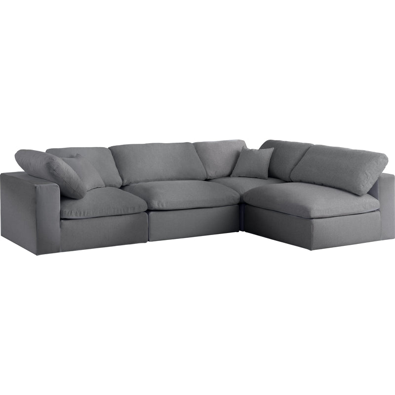 Meridian Serene Fabric Sectional 601Grey-Sec4B IMAGE 1