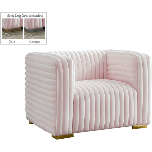 Meridian Ravish Stationary Fabric Chair 640Pink-C IMAGE 1
