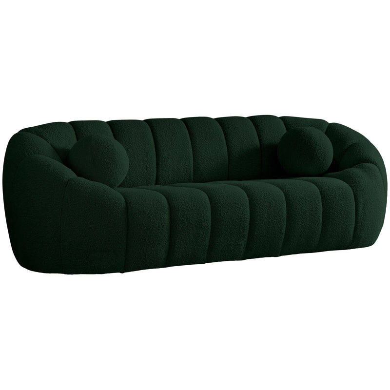 Meridian Elijah Stationary Fabric Sofa 644Green-S IMAGE 1