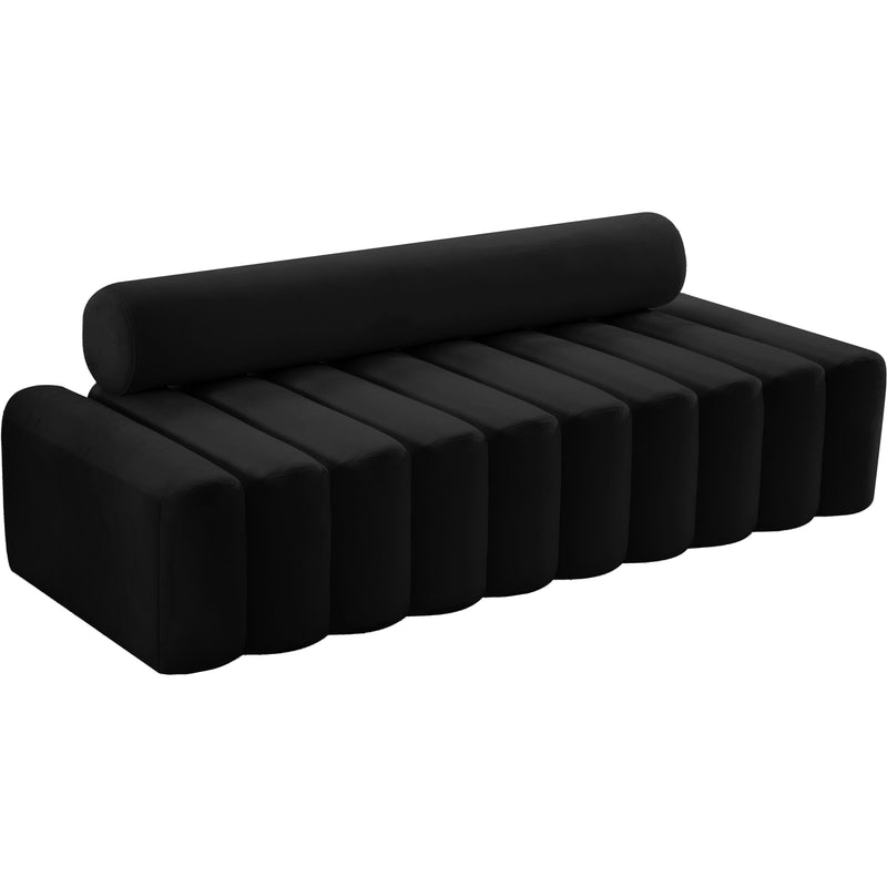 Meridian Melody Stationary Fabric Sofa 647Black-S IMAGE 1