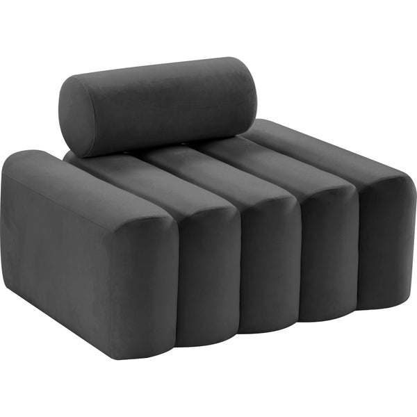 Meridian Melody Stationary Fabric Chair 647Grey-C IMAGE 1