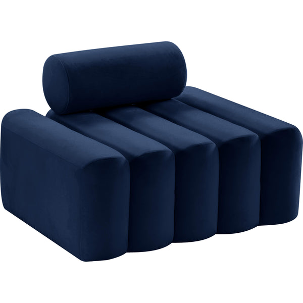 Meridian Melody Stationary Fabric Chair 647Navy-C IMAGE 1