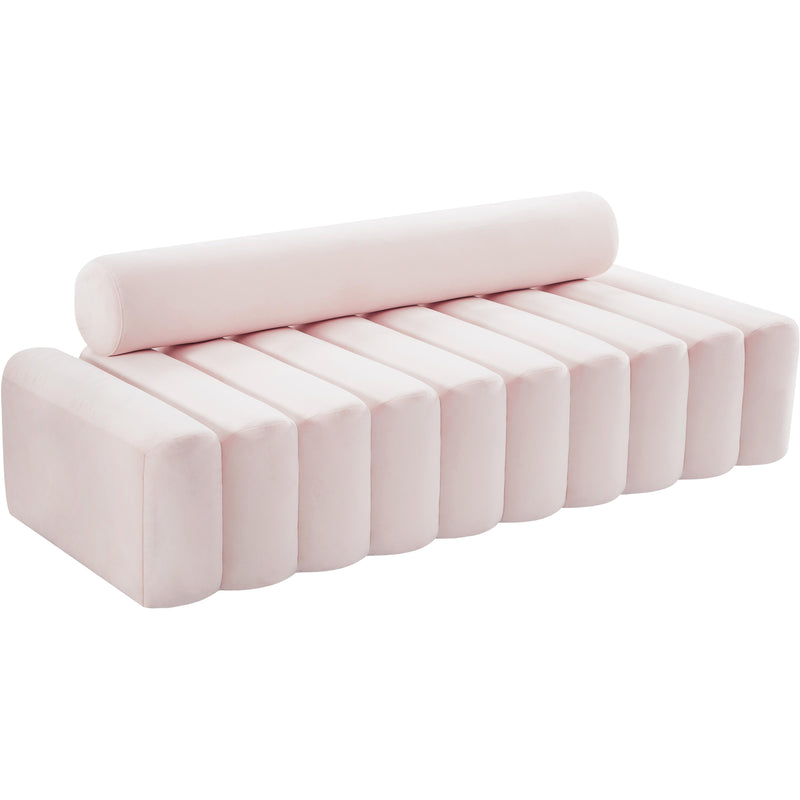 Meridian Melody Stationary Fabric Sofa 647Pink-S IMAGE 1