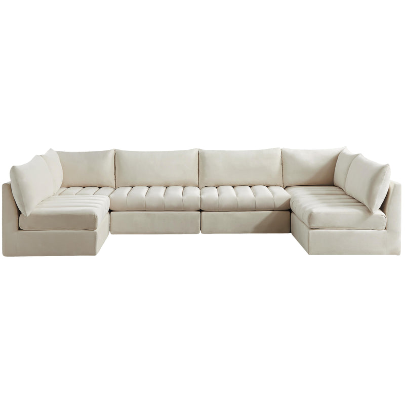 Meridian Jacob Fabric Sectional 649Cream-Sec6B IMAGE 1