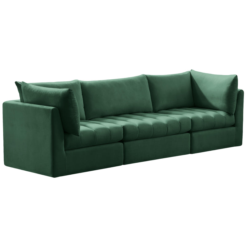 Meridian Jacob Stationary Fabric Sofa 649Green-S103 IMAGE 1