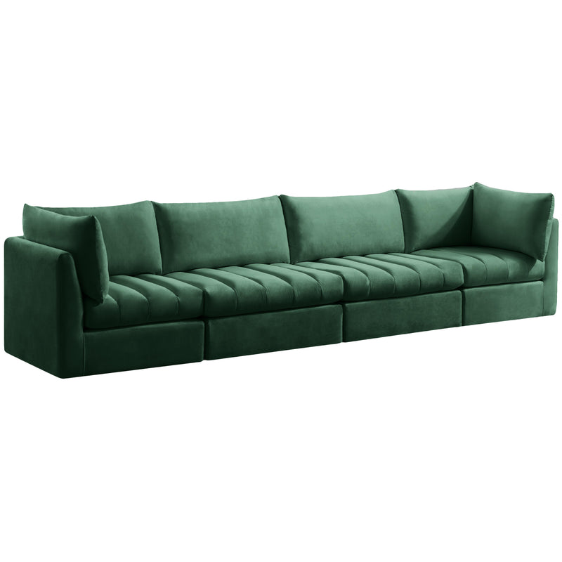 Meridian Jacob Stationary Fabric Sofa 649Green-S140 IMAGE 1